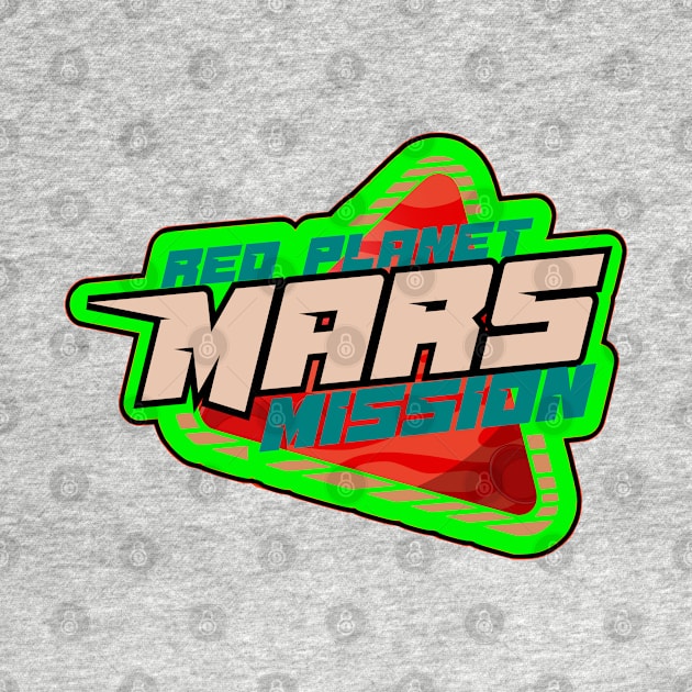 Planet Mars mission badge green by SpaceWiz95